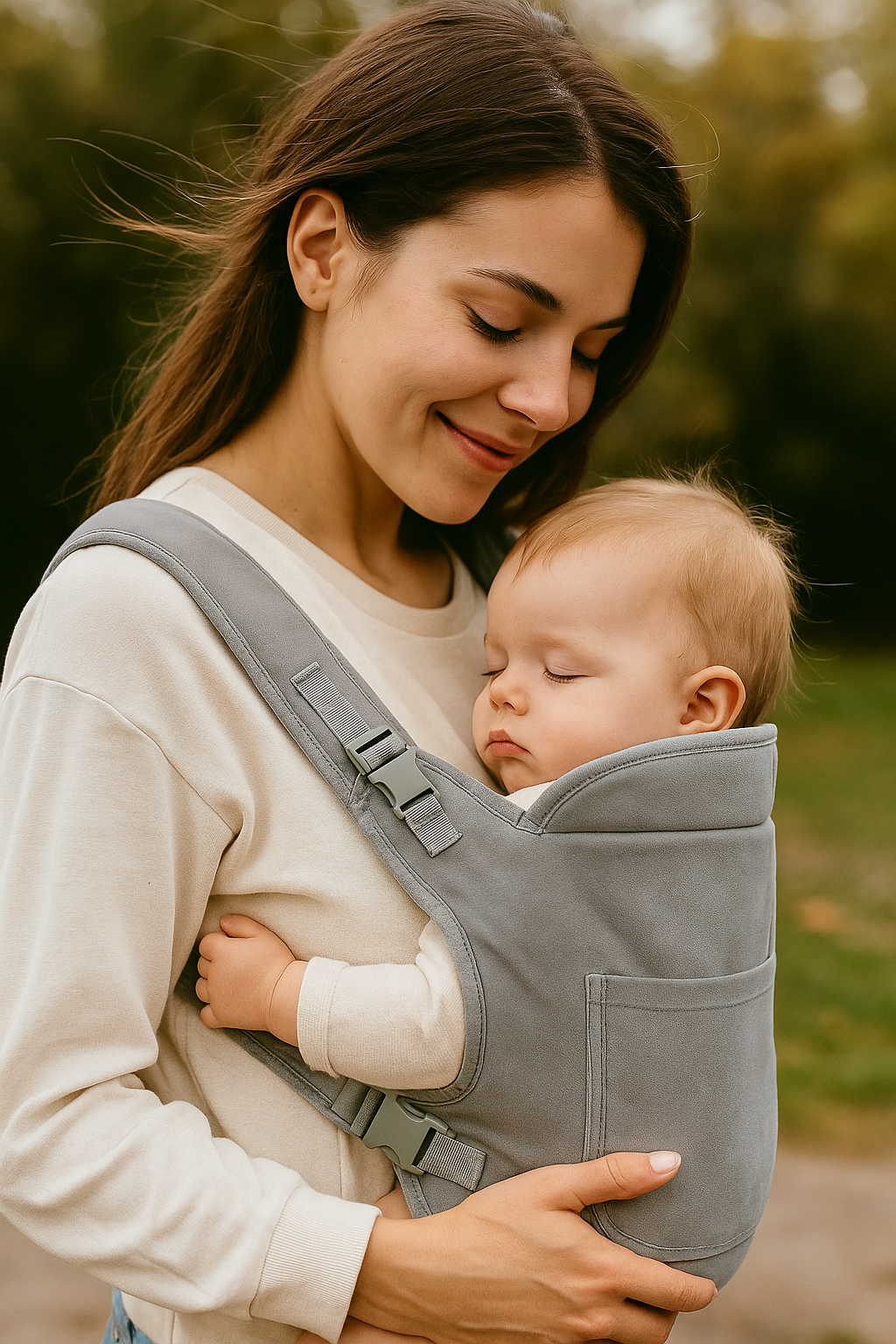 Breathable 4-in-1 Baby Sling – Front, Back & Side Carry with Support Belt
