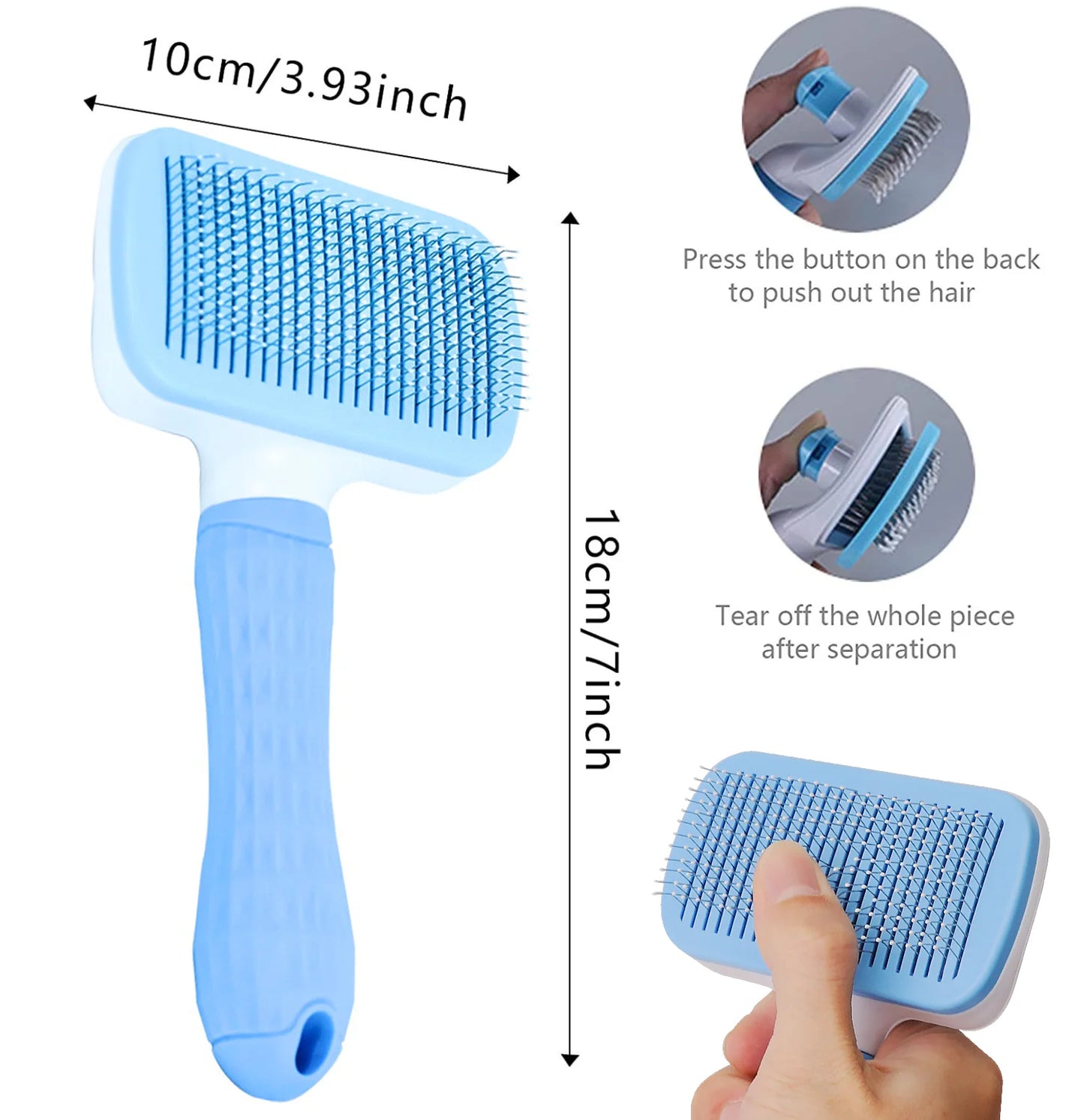 Pet Hair Grooming Brush - Unlimitedzaks.store