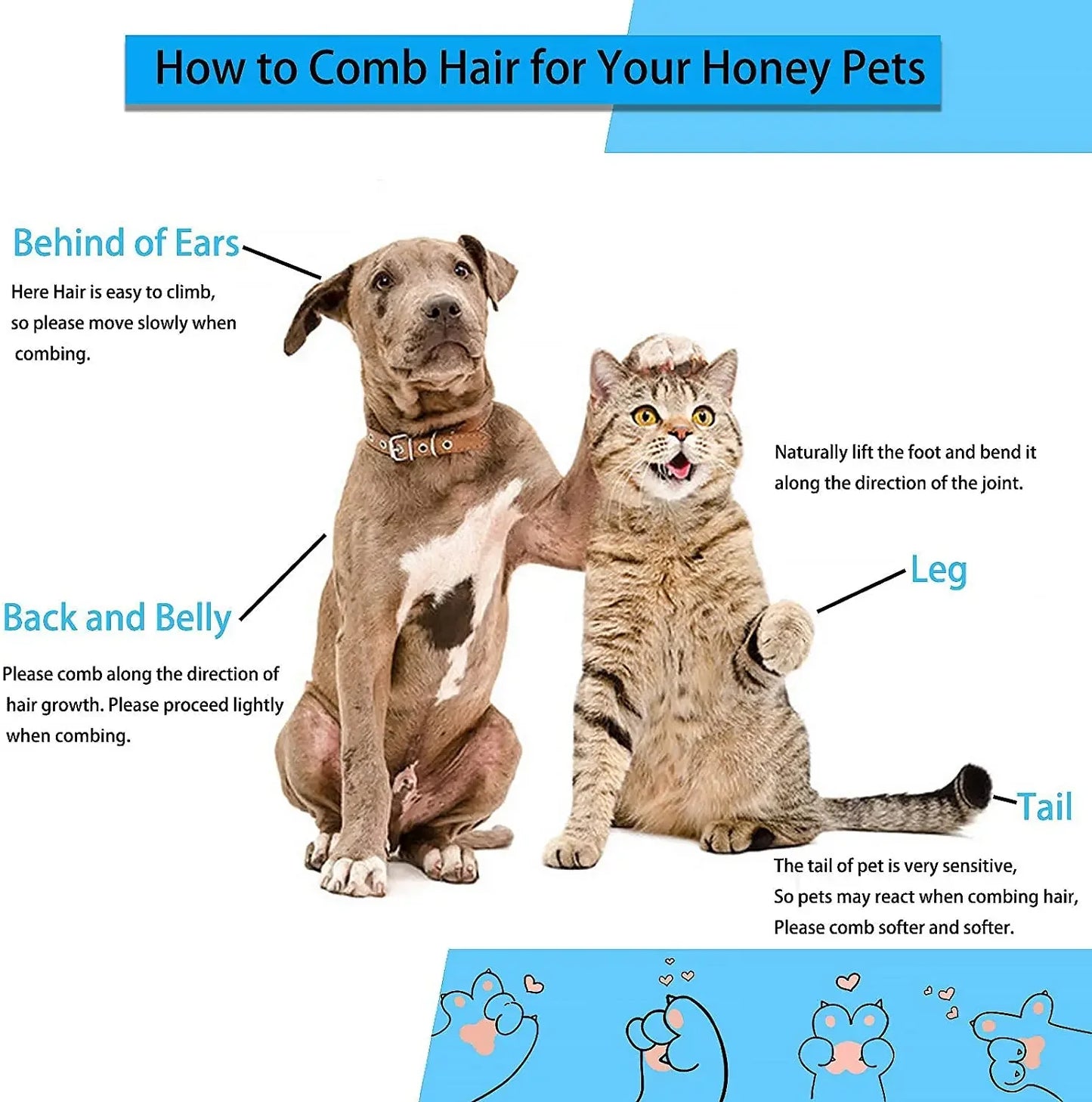 Pet Hair Grooming Brush - Unlimitedzaks.store