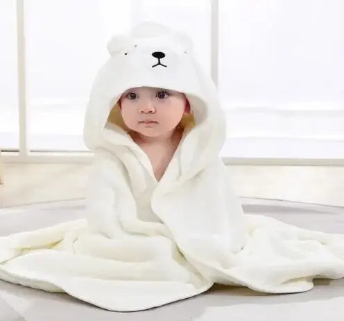 Cartoon Hooded Baby Bathrobe - Unlimitedzaks.store