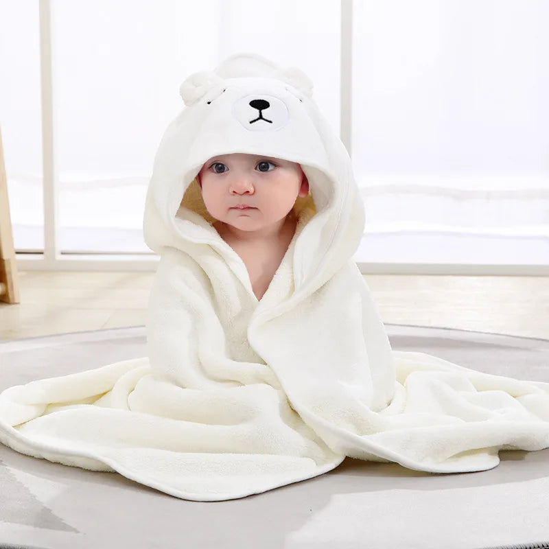 Cartoon Hooded Baby Bathrobe - Unlimitedzaks.store