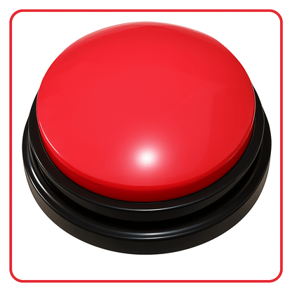 Color Voice™ Pet Communication Button for Smarter Pet Training - red button for effective pet interaction and training.