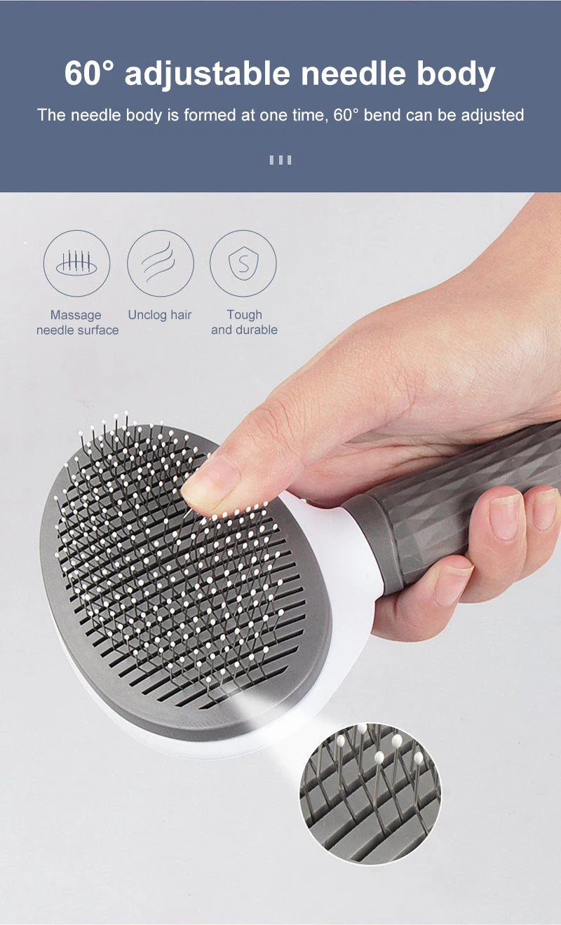 Pet Hair Grooming Brush - Unlimitedzaks.store