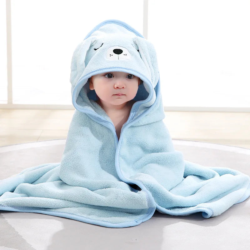 Cartoon Hooded Baby Bathrobe - Unlimitedzaks.store