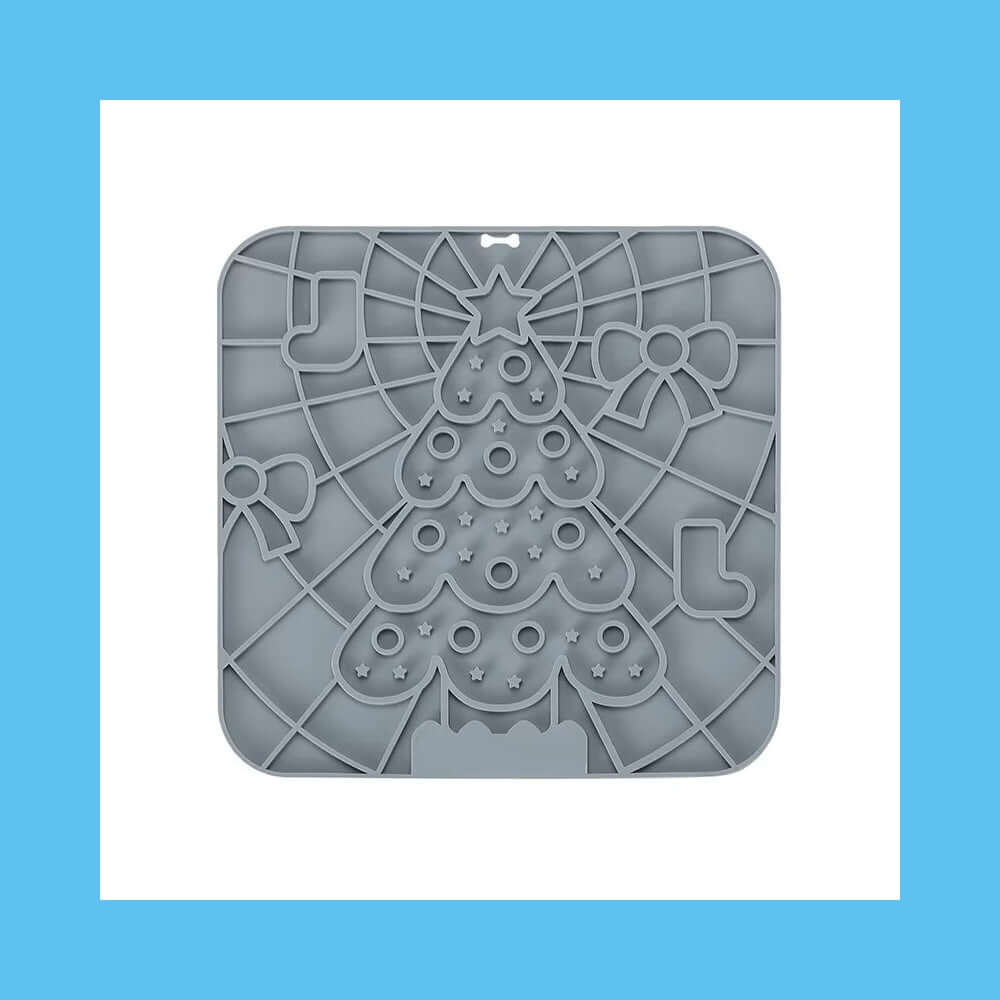 dog bath time distraction mat -Pet Lick Mat Distraction with holiday design for keeping dogs calm during grooming or feeding