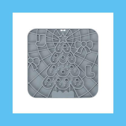 dog bath time distraction mat -Pet Lick Mat Distraction with holiday design for keeping dogs calm during grooming or feeding