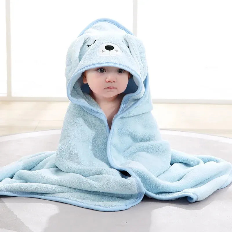 Cartoon Hooded Baby Bathrobe - Unlimitedzaks.store