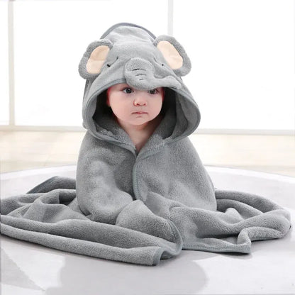 Cartoon Hooded Baby Bathrobe - Unlimitedzaks.store