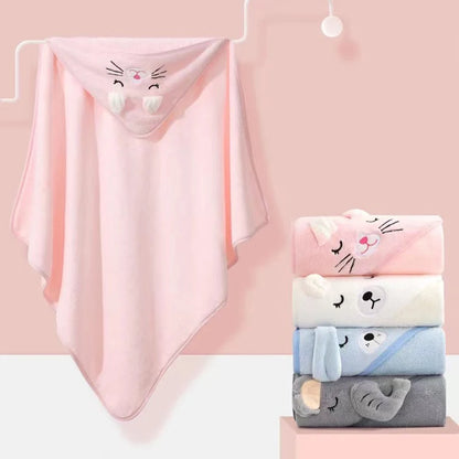 Cartoon Hooded Baby Bathrobe - Unlimitedzaks.store