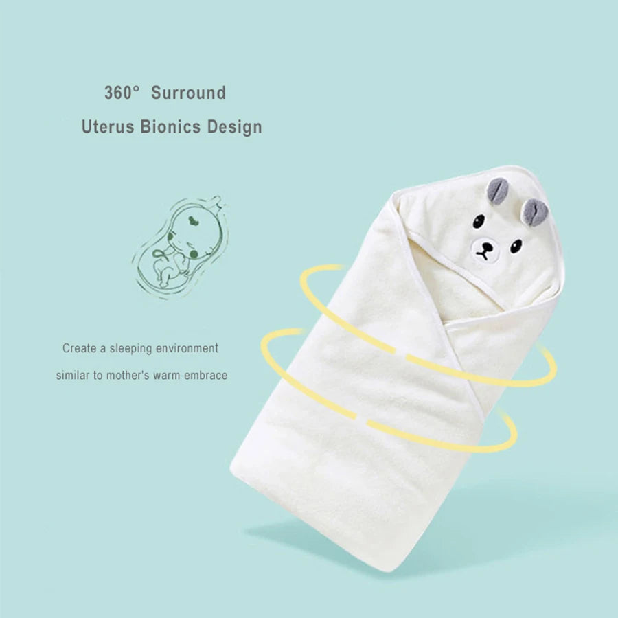Cartoon Hooded Baby Bathrobe - Unlimitedzaks.store
