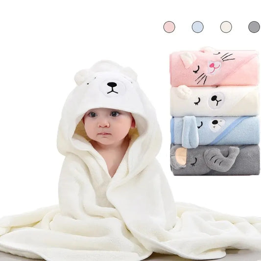 Cartoon Hooded Baby Bathrobe - Unlimitedzaks.store