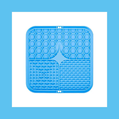 dog bath time distraction mat - Pet Lick Mat Distraction with strong suction and easy-to-clean design for grooming or feeding.