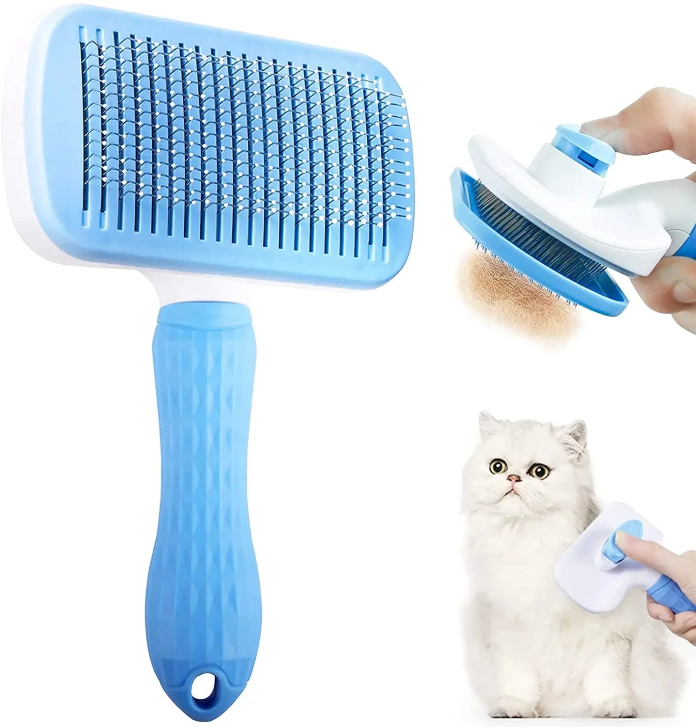 Pet Hair Grooming Brush - Unlimitedzaks.store