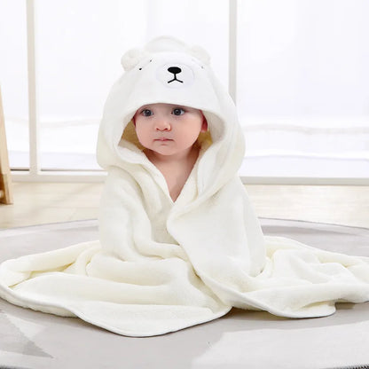 Cartoon Hooded Baby Bathrobe - Unlimitedzaks.store
