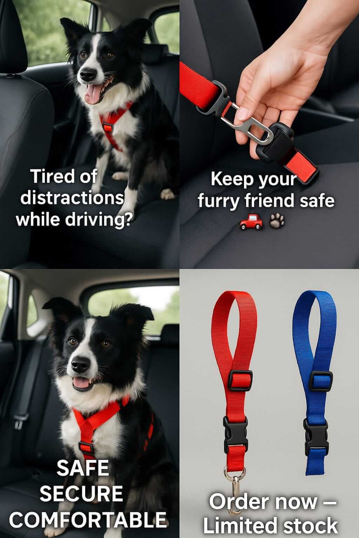 Pet Car Safety Seatbelt - Unlimitedzaks.store